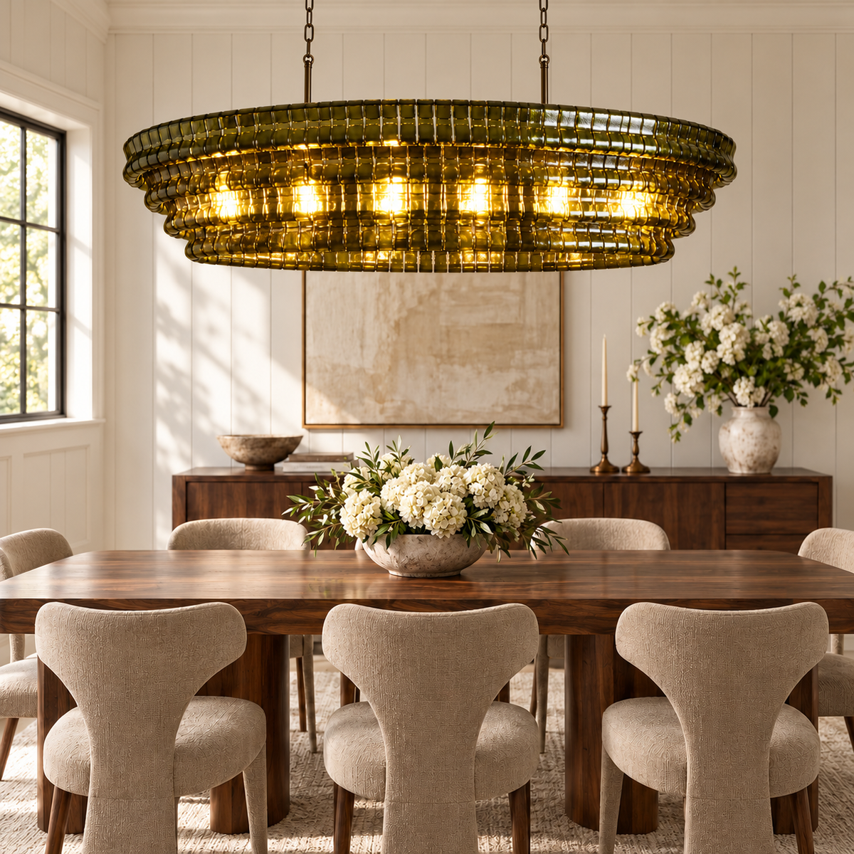 Ghiaccio Oval Chandelier